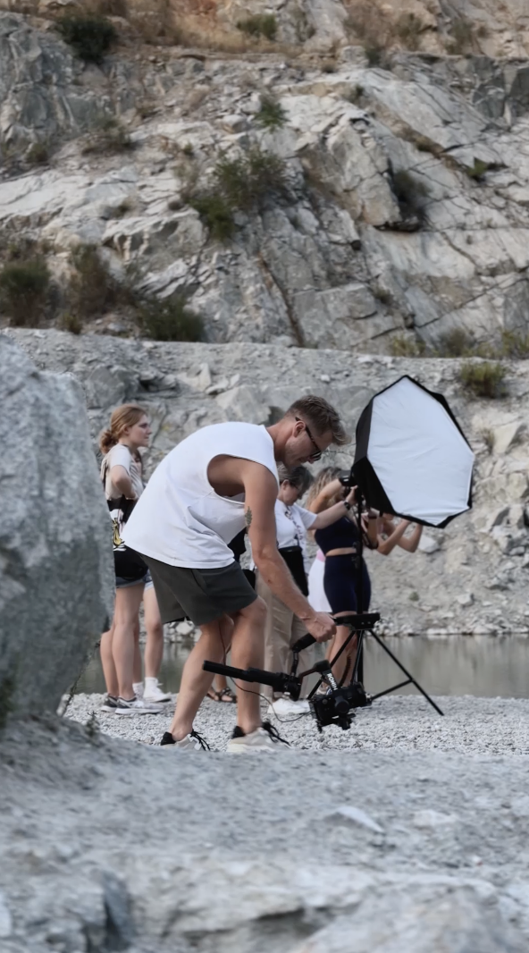 Behind the scenes photo